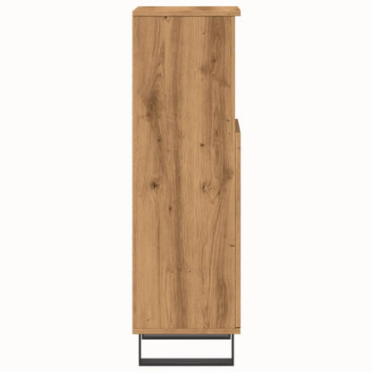 Badschrank Artisan-Eiche 30x30x100 cm Holzwerkstoff