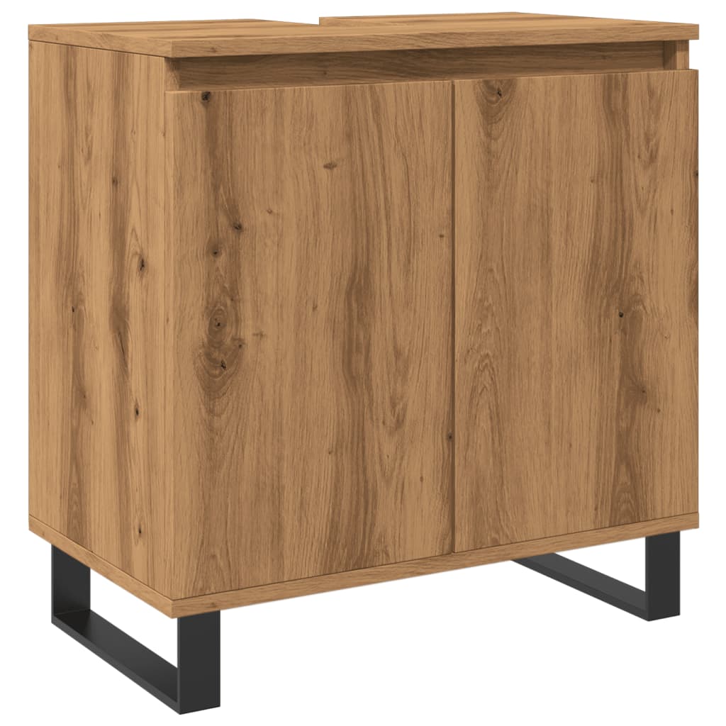 Badschrank Artisan-Eiche 58x33x60 cm Holzwerkstoff