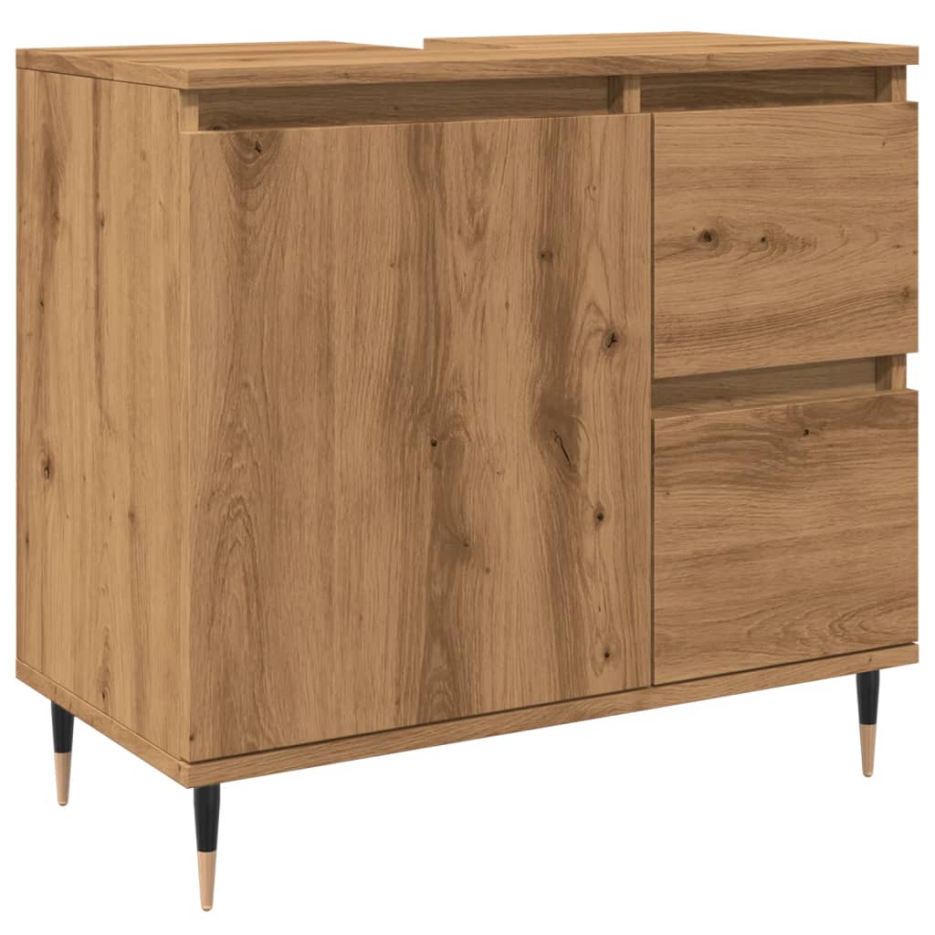 Badschrank Artisan-Eiche 65x33x60 cm Holzwerkstoff