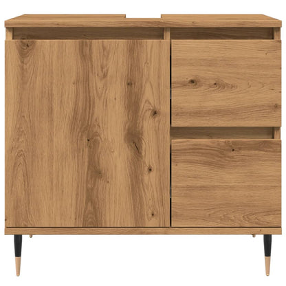 Badschrank Artisan-Eiche 65x33x60 cm Holzwerkstoff