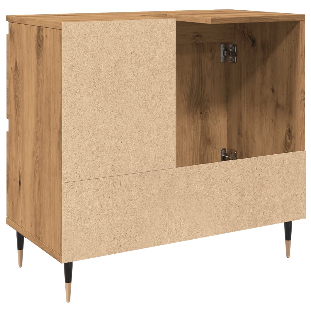 Badschrank Artisan-Eiche 65x33x60 cm Holzwerkstoff