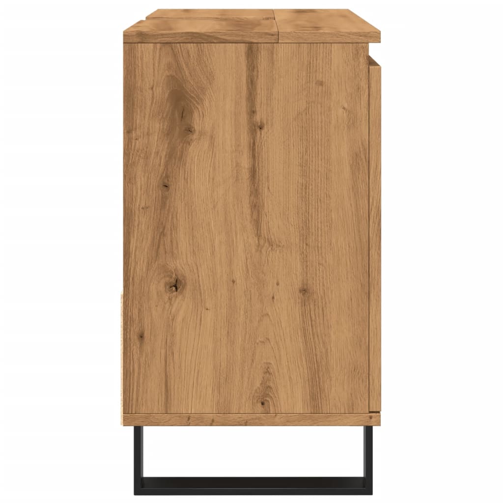 Waschbeckenunterschrank Artisan-Eiche 65x33x60 cm Holzwerkstoff