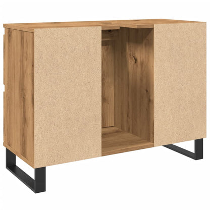 Waschbeckenunterschrank Artisan-Eiche 80x33x60 cm Holzwerkstoff