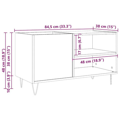 Plattenschrank Altholz-Optik 84,5x38x48 cm Holzwerkstoff