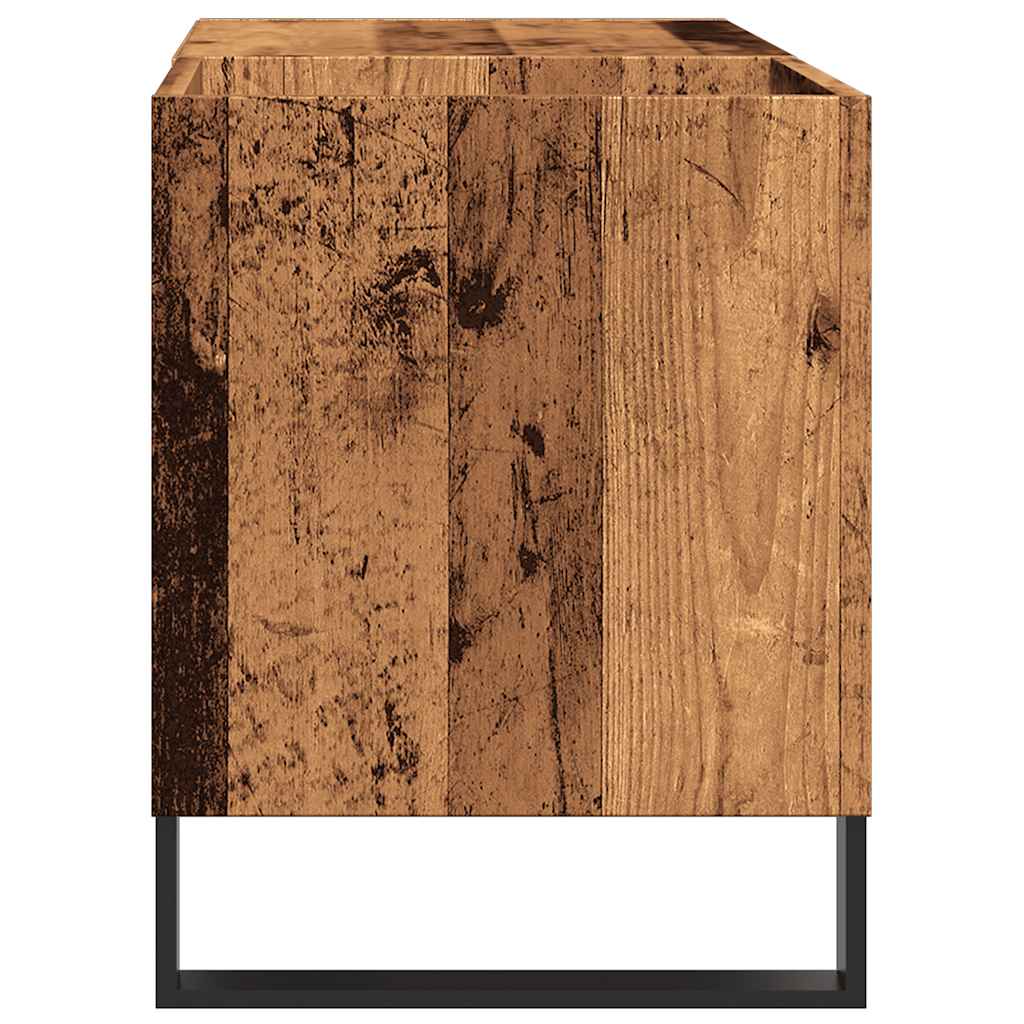 Plattenschrank Altholz-Optik 84,5x38x48 cm Holzwerkstoff