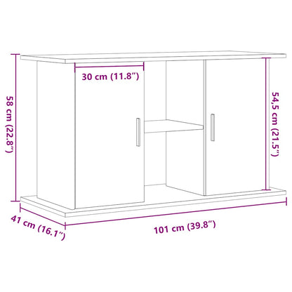 Aquariumständer Altholz-Optik 101x41x58 cm Holzwerkstoff