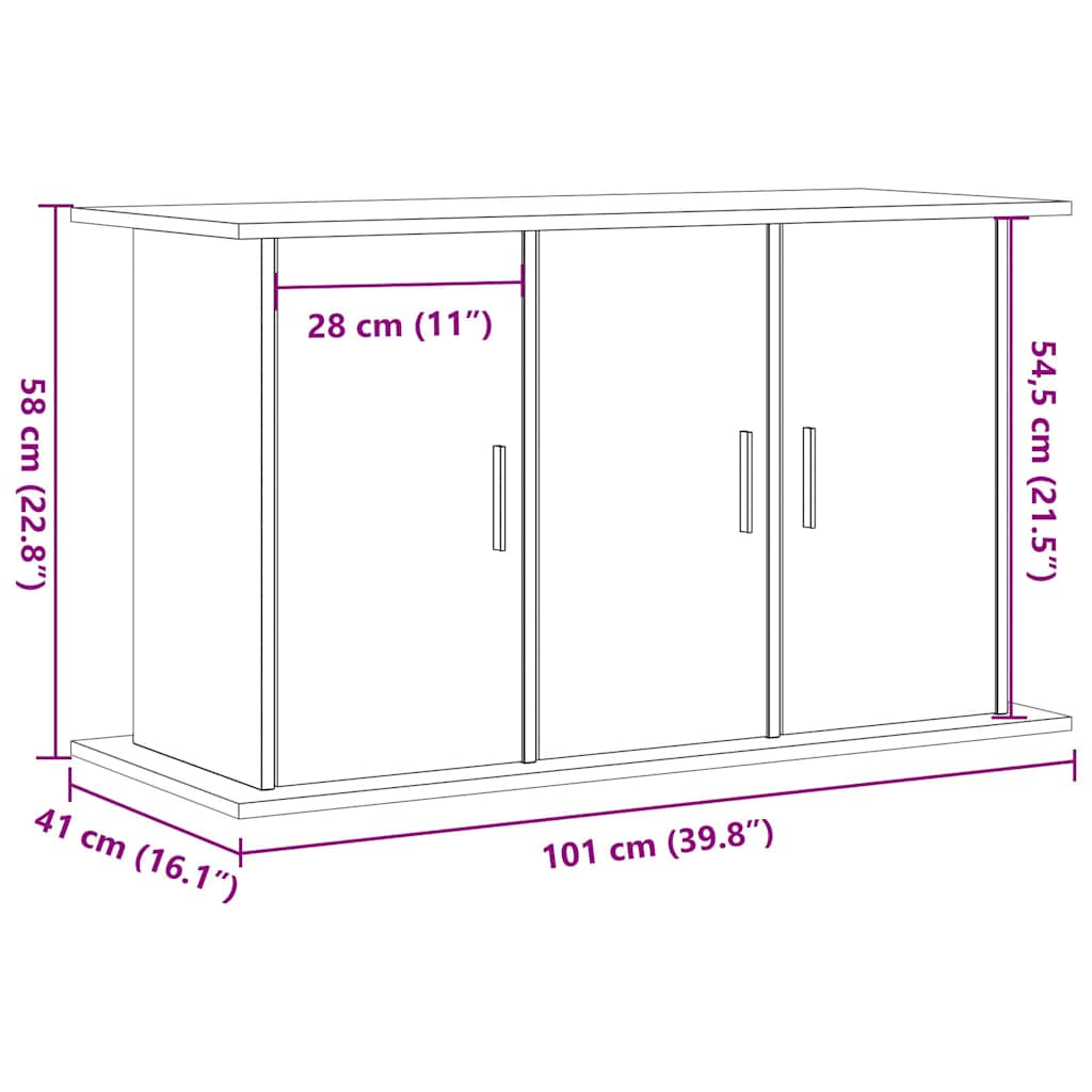 Aquariumständer Altholz-Optik 101x41x58 cm Holzwerkstoff