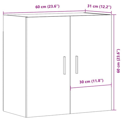 Wandschrank Altholz-Optik 60x31x60 cm Holzwerkstoff