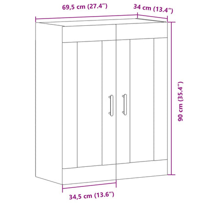 Sideboard Altholz-Optik 69,5x34x90 cm Holzwerkstoff