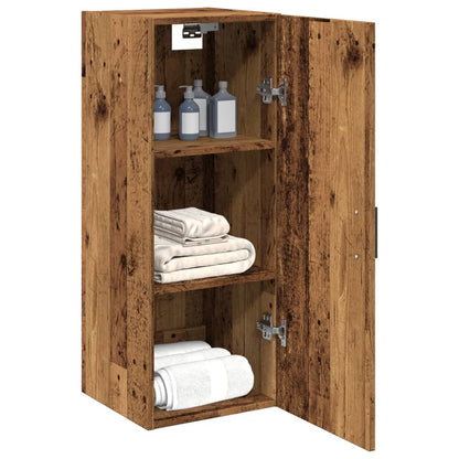 Wandschrank Altholz-Optik 34,5x34x90 cm Holzwerkstoff