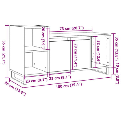 TV-Schrank Artisan-Eiche 100x35x55 cm Holzwerkstoff