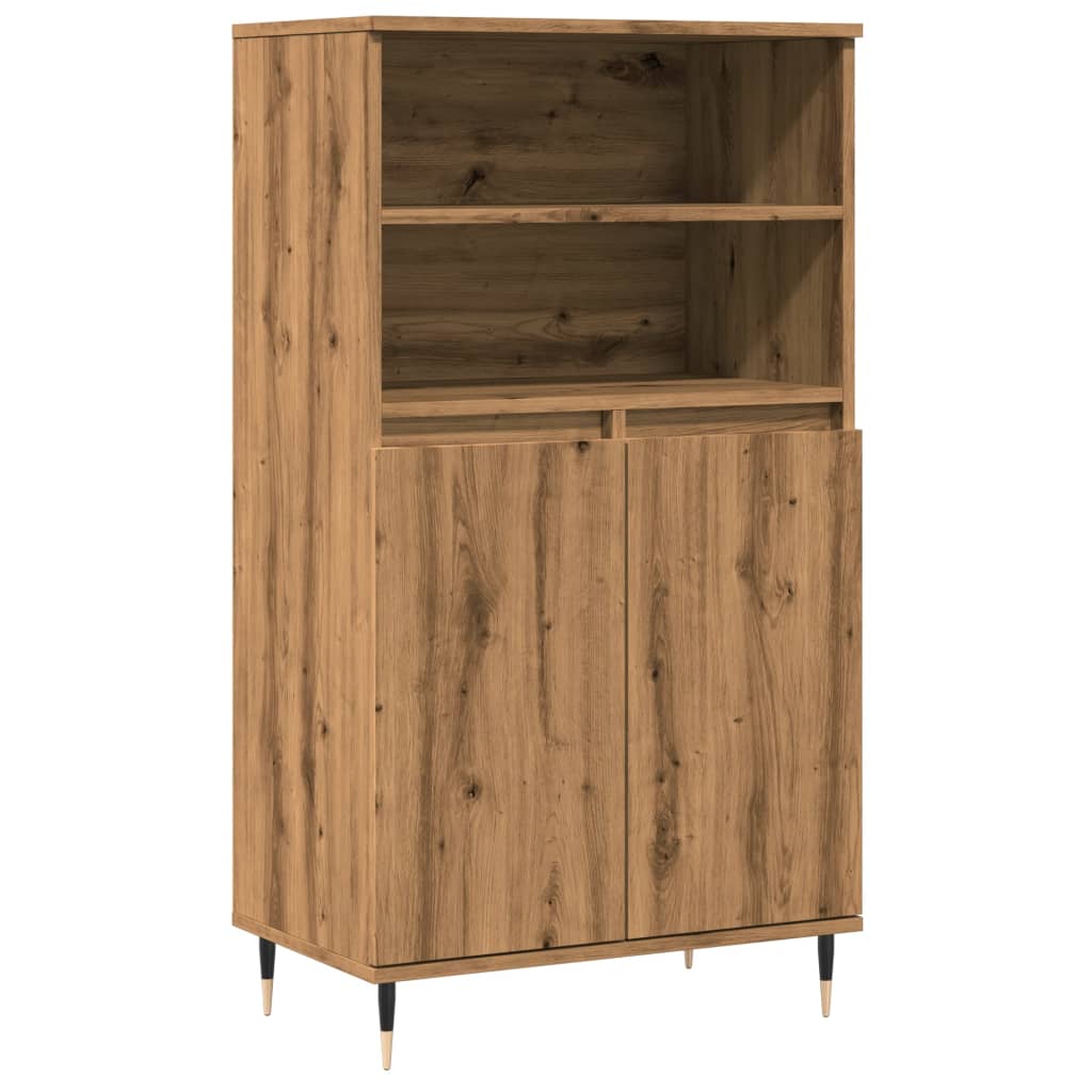 Highboard Artisan-Eiche 60x36x110 cm Holzwerkstoff