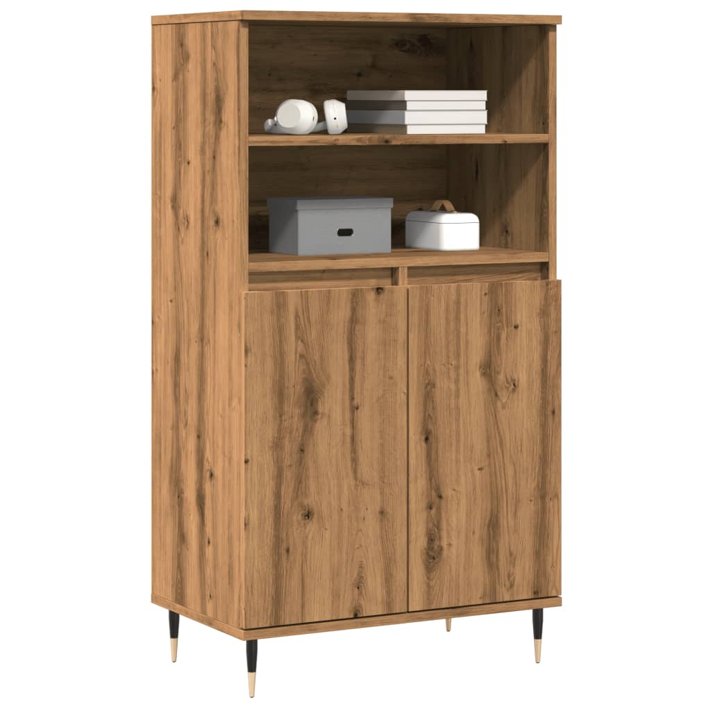 Highboard Artisan-Eiche 60x36x110 cm Holzwerkstoff