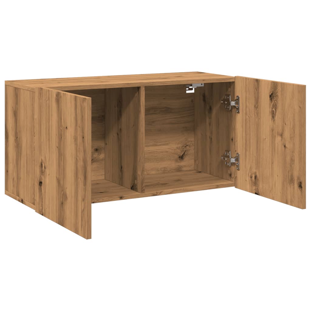 TV-Wandschrank Artisan-Eiche 80x30x41 cm