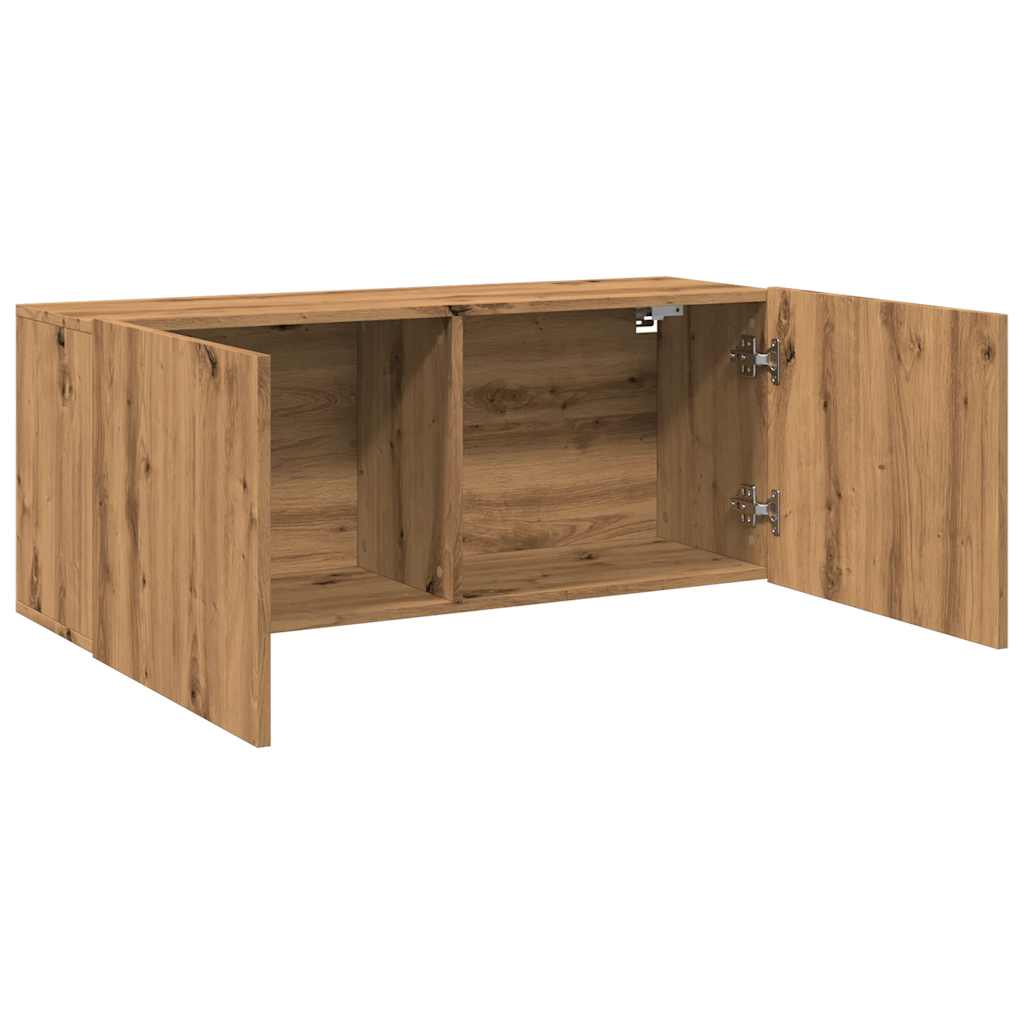 TV-Wandschrank Artisan-Eiche 100x30x41 cm