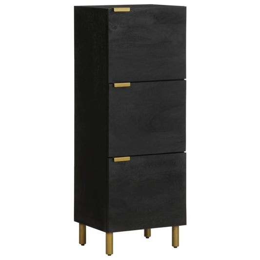 Highboard Schwarz 40x33x110 cm Holzwerkstoff