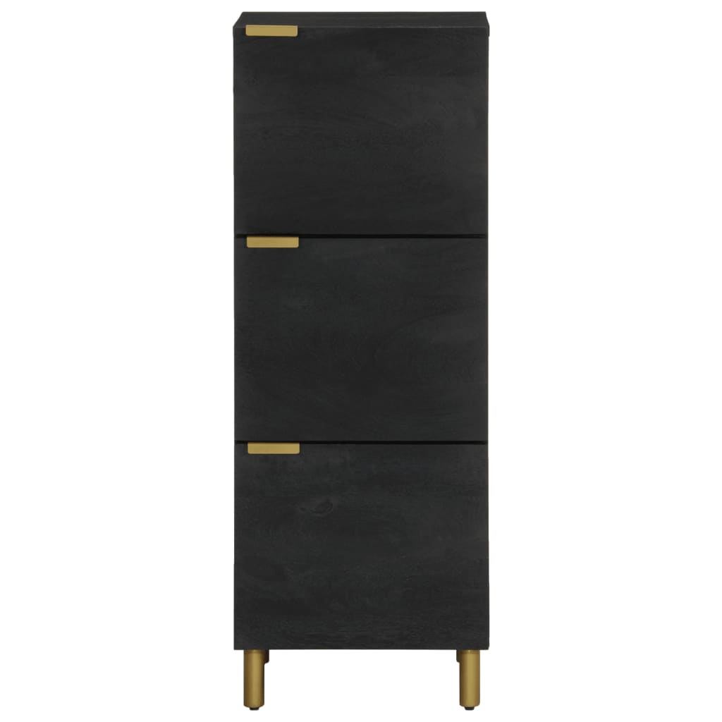 Highboard Schwarz 40x33x110 cm Holzwerkstoff