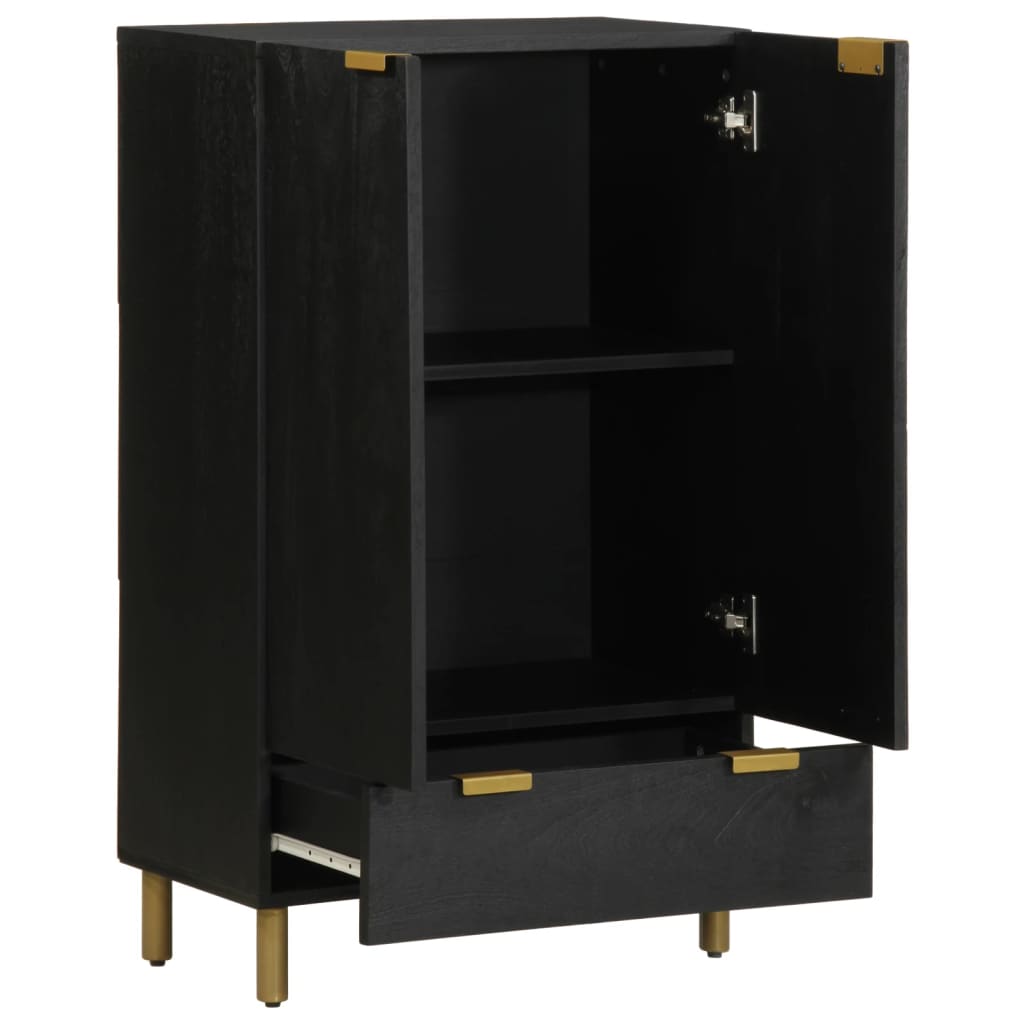 Highboard Schwarz 60x33x100 cm Holzwerkstoff