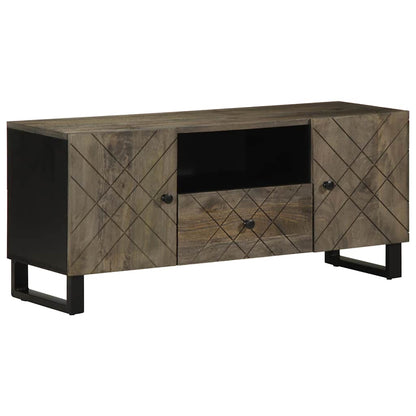 TV-Schrank Schwarz 105x33x46 cm Massivholz Mango