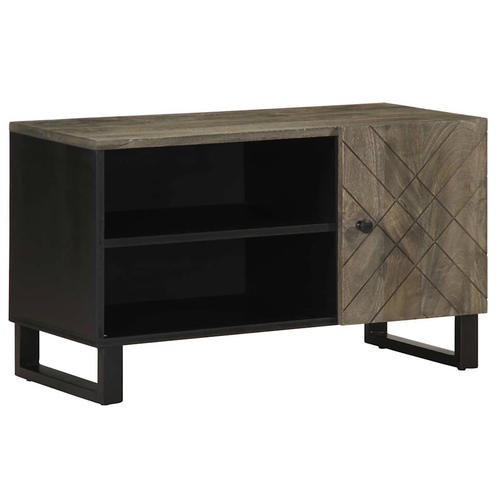 TV-Schrank 80x33x46 cm Massivholz Mango