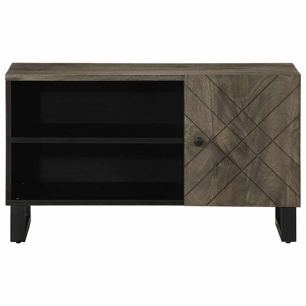 TV-Schrank 80x33x46 cm Massivholz Mango