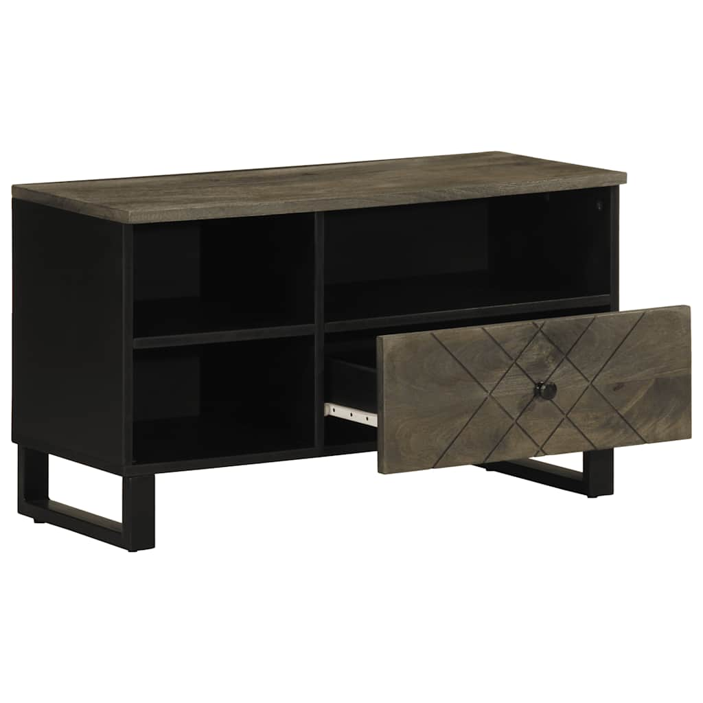 TV-Schrank 80x33x46 cm Massivholz Mango