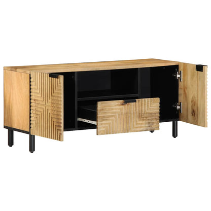 TV-Schrank Braun 105x33x46 cm Massivholz Mango