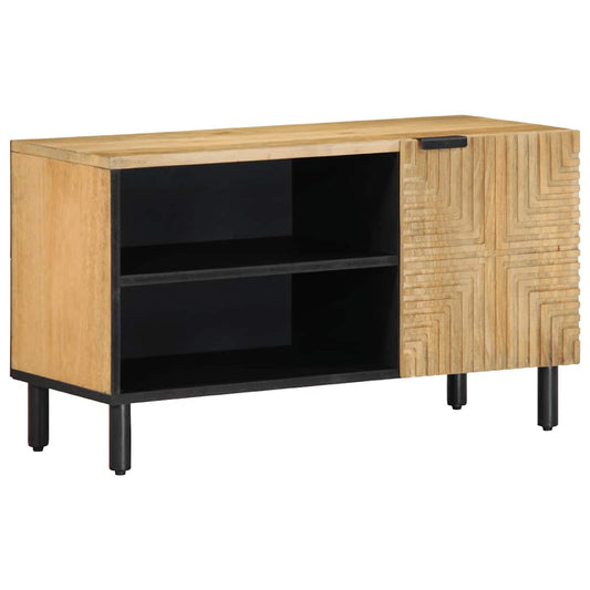 TV-Schrank Braun 80x31,5x46 cm Massivholz Mango