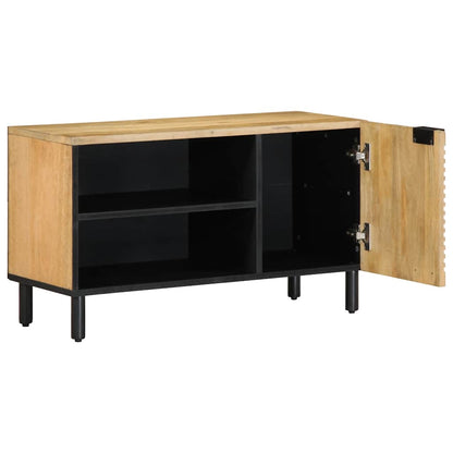 TV-Schrank Braun 80x31,5x46 cm Massivholz Mango