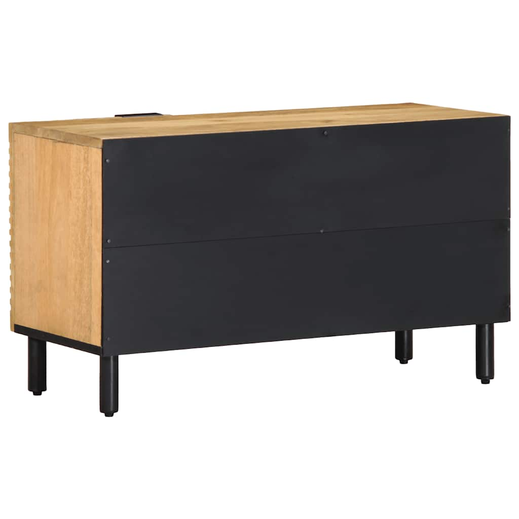 TV-Schrank Braun 80x31,5x46 cm Massivholz Mango