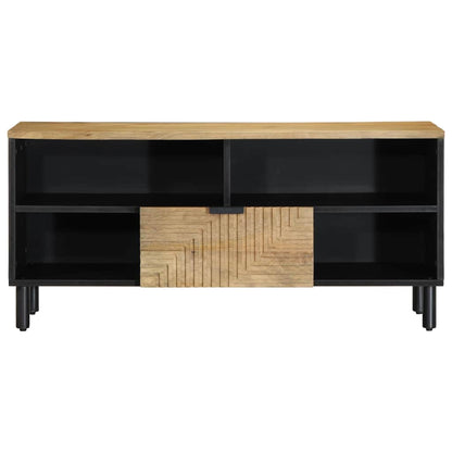 TV-Schrank Braun 100x33x46 cm Massivholz Mango