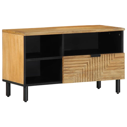 TV-Schrank Braun 80x33x46 cm Massivholz Mango