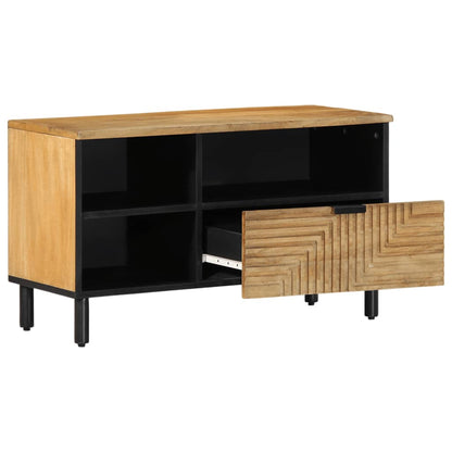 TV-Schrank Braun 80x33x46 cm Massivholz Mango