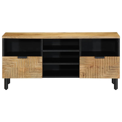 TV-Schrank Braun 100x33x46 cm Massivholz Mango