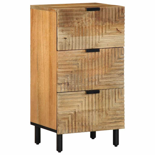 Sideboard Braun 40x33x75 cm Massivholz Mango