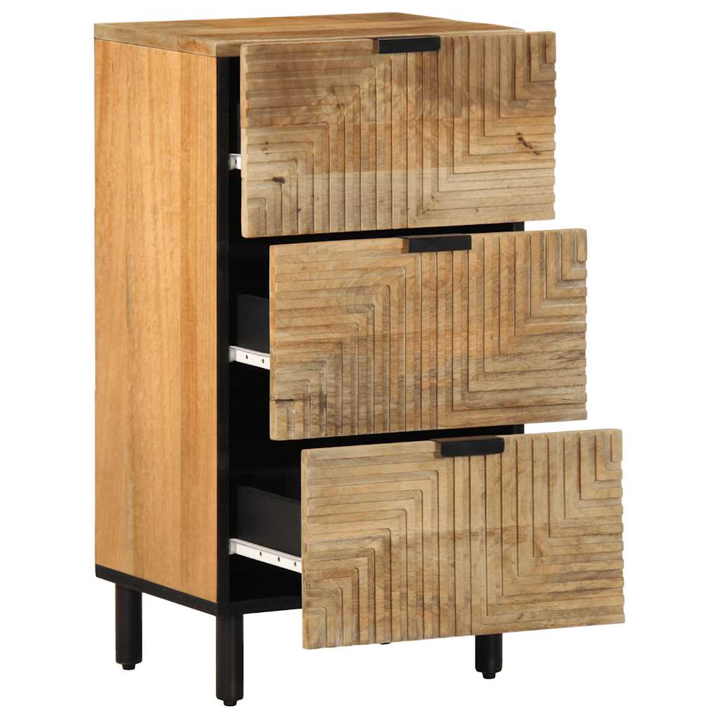 Sideboard Braun 40x33x75 cm Massivholz Mango