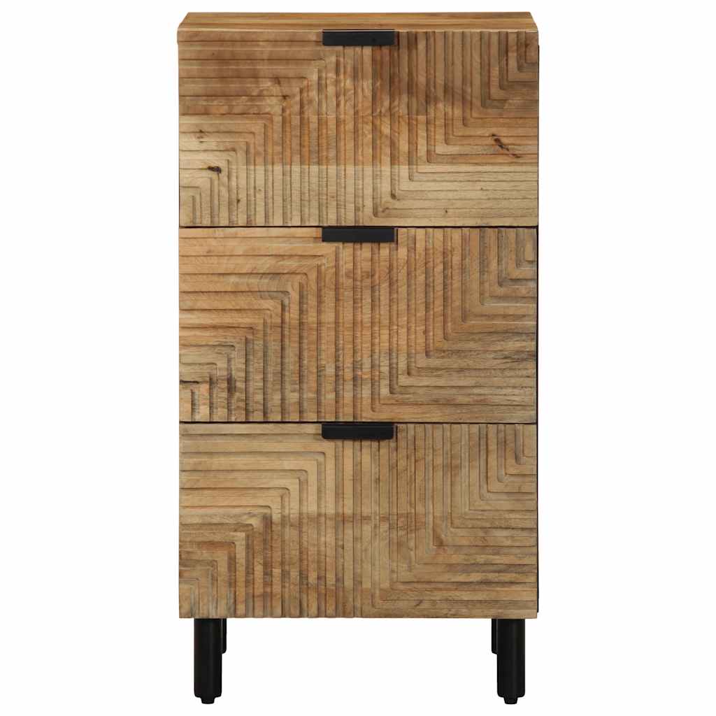 Sideboard Braun 40x33x75 cm Massivholz Mango