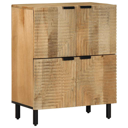 Sideboard Braun 60x33x75 cm Massivholz Mango