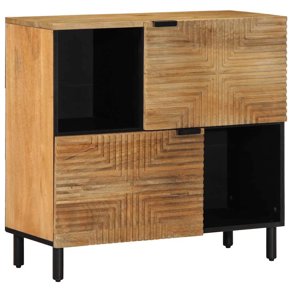 Sideboard Braun 80x33x75 cm Massivholz Mango