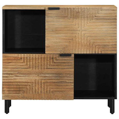 Sideboard Braun 80x33x75 cm Massivholz Mango