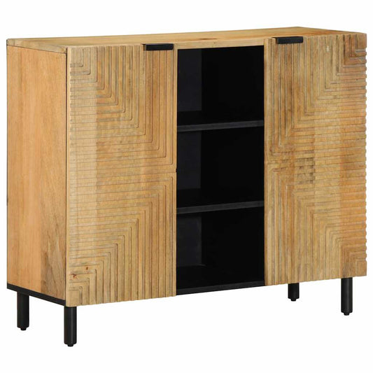 Sideboard Braun 90x33x75 cm Massivholz Mango