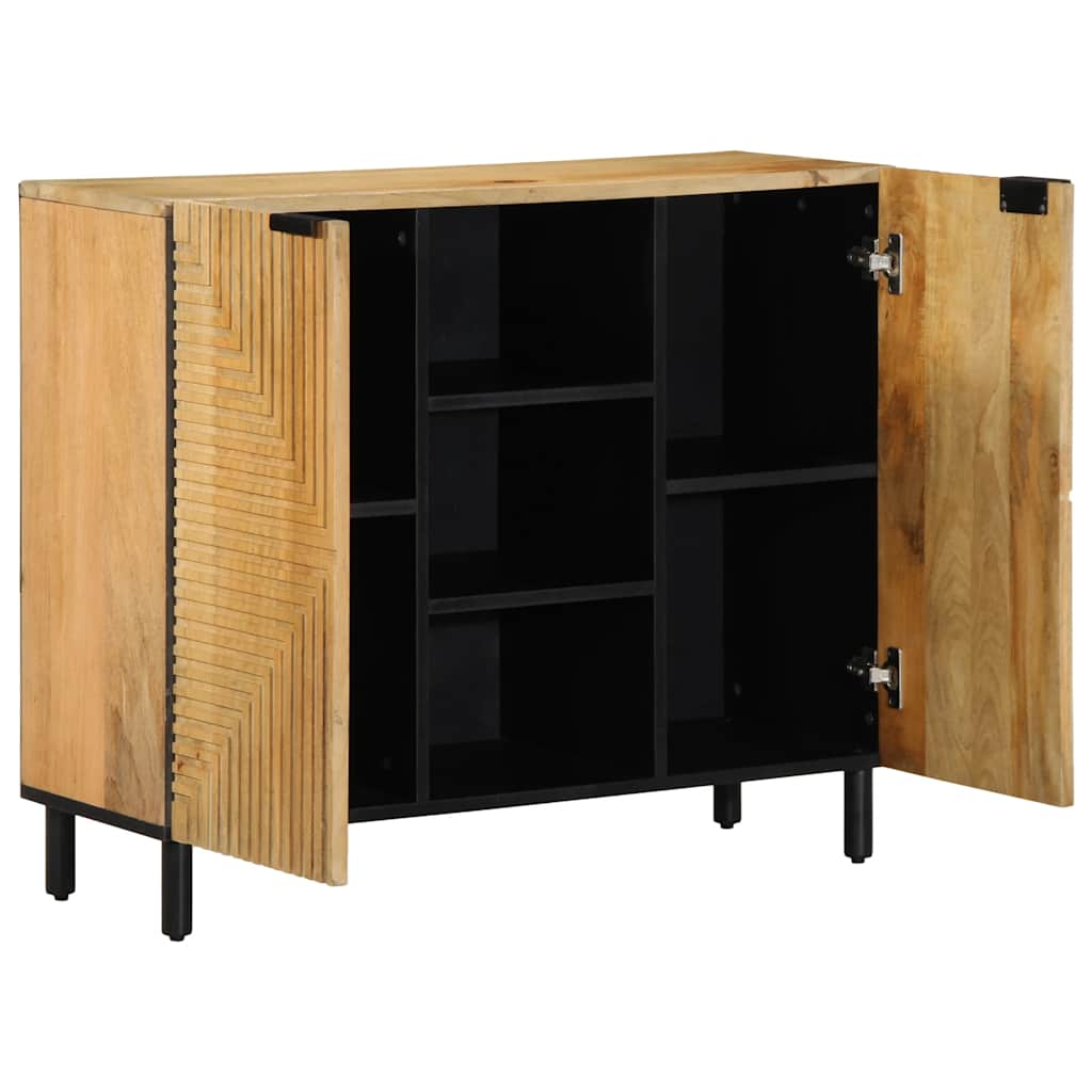 Sideboard Braun 90x33x75 cm Massivholz Mango