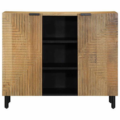 Sideboard Braun 90x33x75 cm Massivholz Mango