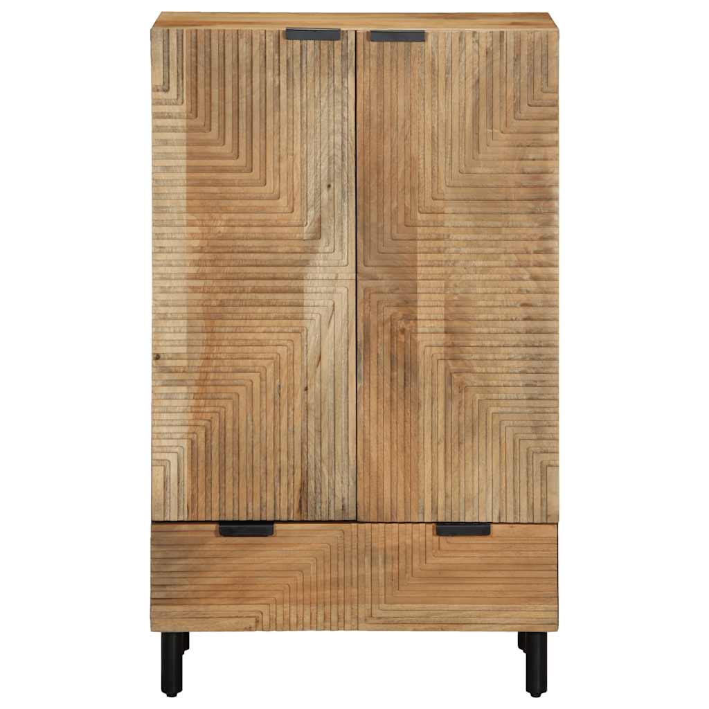 Highboard Braun 60x33x100 cm Massivholz Mango