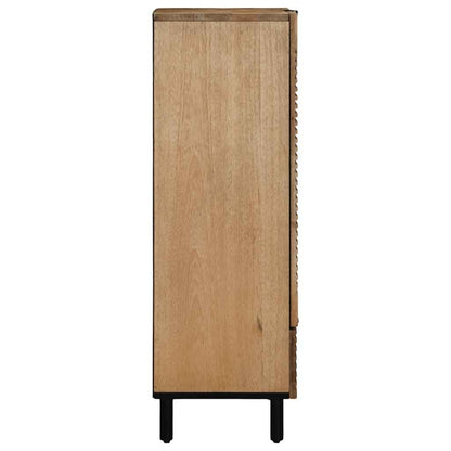 Highboard Braun 60x33x100 cm Massivholz Mango