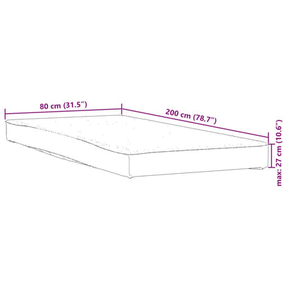 Matratzenschoner Weiß 80x200 cm Wasserdicht