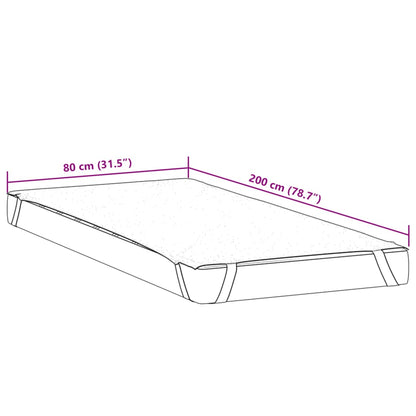 Matratzenschoner Weiß 80x200 cm Wasserdicht