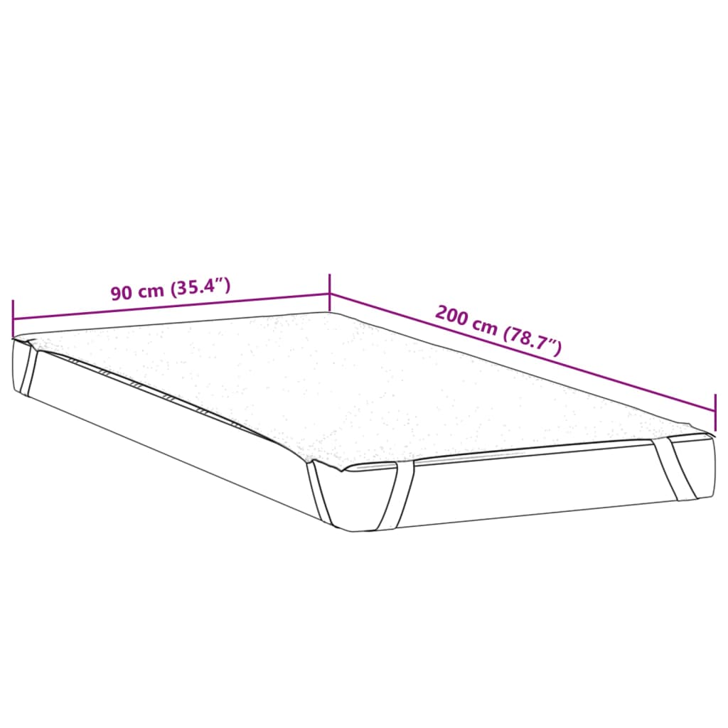 Matratzenschoner Weiß 90x200 cm Wasserdicht