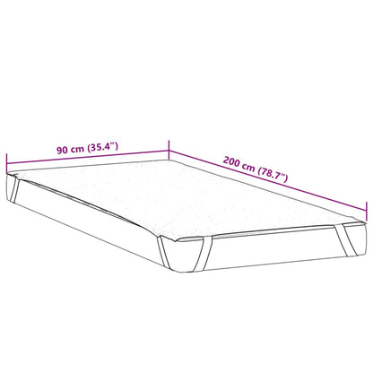 Matratzenschoner Weiß 90x200 cm Wasserdicht