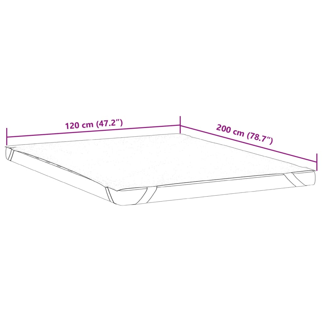 Matratzenschoner Weiß 120x200 cm Wasserdicht